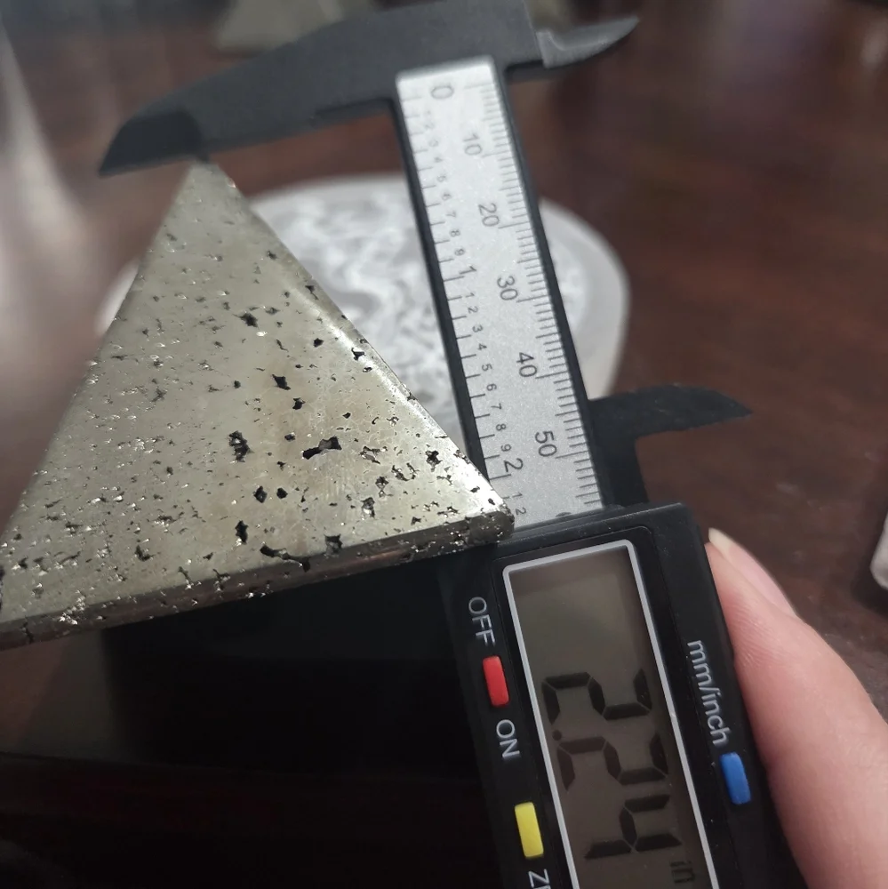 Iron Pyrite Druzy Pyramid #1 - Picture 11 of 12